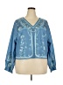 Unbranded 100% Polyester Blue 3/4 Sleeve Blouse Size 2X - photo 1
