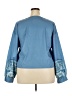 Unbranded 100% Polyester Blue 3/4 Sleeve Blouse Size 2X - photo 2