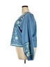 Unbranded 100% Polyester Blue 3/4 Sleeve Blouse Size 2X - photo 5