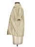 Fire Islander Stripes Ivory Tan Short Sleeve Blouse Size S (estimated) - photo 5