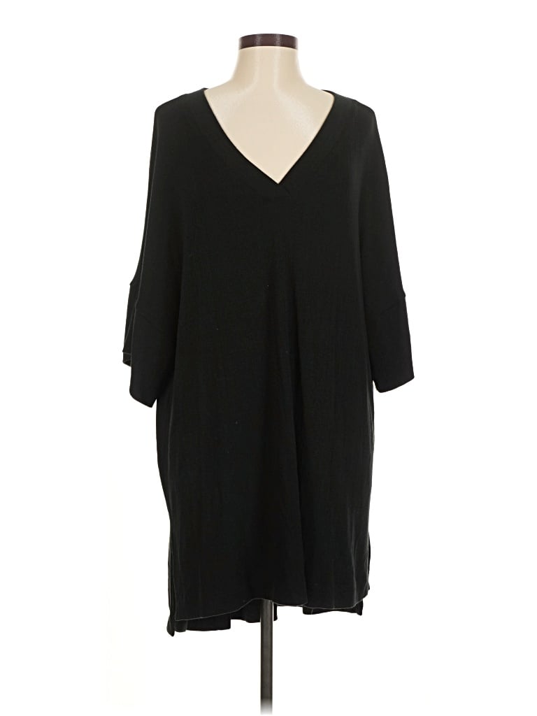 Pre-owned Go Couture 3/4 Sleeve T-shirt In Black