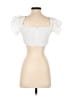 H&M White Short Sleeve Top Size S - photo 2