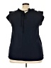 Unbranded 100% Polyester Black Sleeveless Blouse Size 3X - photo 2