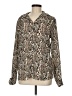 Zara Paisley Brown Long Sleeve Blouse Size M - photo 1