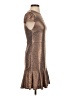 Alice + Olivia Metallic Brown Cocktail Dress Size 2 - photo 4