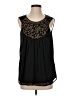 One September 100% Polyester Black Sleeveless T-Shirt Size XS - photo 1