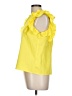 Shein 100% Polyester Yellow Short Sleeve Top Size L - photo 5