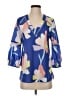 Crosby 100% Polyester Blue 3/4 Sleeve Blouse Size S - photo 1