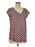 Express Burgundy Short Sleeve Blouse Size M - photo 1
