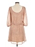 Hak 100% Polyester Polka Dots Tan Casual Dress Size M - photo 2