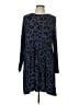 Mud Pie Animal Print Blue Casual Dress Size L - photo 1