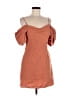 Lush 100% Polyester Solid Orange Cocktail Dress Size M - photo 1