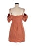 Lush 100% Polyester Solid Orange Cocktail Dress Size M - photo 2