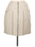 Witchery Solid Tan Faux Leather Skirt Size 12 - photo 2