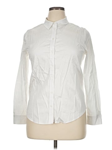 M&S Collection Long Sleeve Button-Down Shirt (view 1)