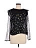 Zara Basic Black Long Sleeve Blouse Size M - photo 1