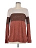 Pink Clover Color Block Brown Pullover Sweater Size M - photo 1