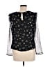 Zara Basic Black Long Sleeve Blouse Size M - photo 2