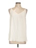 Ann Taylor LOFT Outlet 100% Polyester Ivory Sleeveless Blouse Size L - photo 1