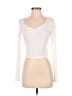Shein Ivory Long Sleeve Top Size 4 - photo 1