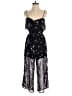 LUCCA 100% Polyester Stars Black Jumpsuit Size S - photo 1
