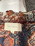 MELLODAY Paisley Brown Long Sleeve Blouse Size L - photo 7