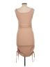 Unbranded Solid Tan Cocktail Dress Size L - photo 2