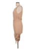 Unbranded Solid Tan Cocktail Dress Size L - photo 5