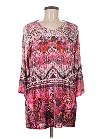 One World 3/4 Sleeve Blouse (view 1)