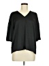 Nordstrom 100% Polyester Black 3/4 Sleeve Blouse Size M - photo 1