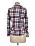 Passport Plaid Blue Long Sleeve Button-Down Shirt Size M - photo 2