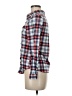 Passport Plaid Blue Long Sleeve Button-Down Shirt Size M - photo 5