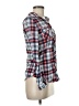 Passport Plaid Blue Long Sleeve Button-Down Shirt Size M - photo 4
