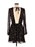 Row A 100% Polyester Polka Dots Black Cocktail Dress Size M - photo 2