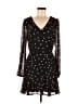 Row A 100% Polyester Polka Dots Black Cocktail Dress Size M - photo 1