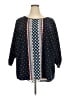 Croft & Barrow 100% Polyester Blue 3/4 Sleeve Blouse Size 3X - photo 1