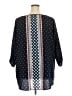 Croft & Barrow 100% Polyester Blue 3/4 Sleeve Blouse Size 3X - photo 2