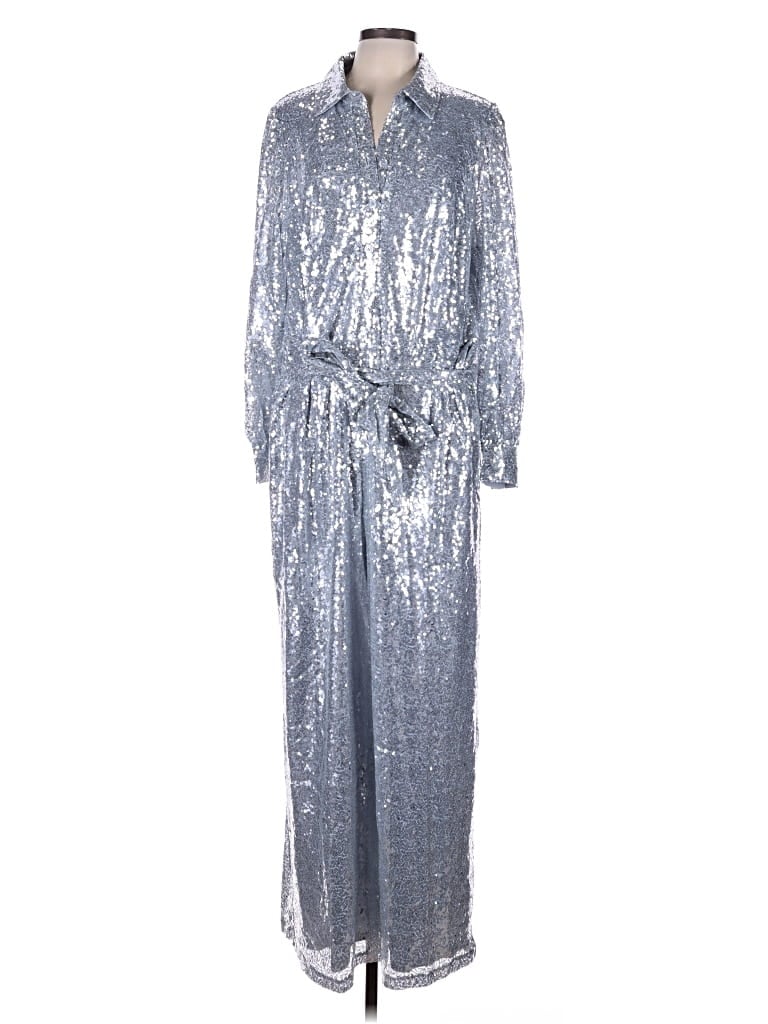 Eloquii Jumpsuit In Silver