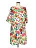 Unbranded 100% Polyester Tropical White Casual Dress Size M - photo 2