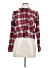 Zara Basic Plaid Red Long Sleeve Button-Down Shirt Size M - photo 1