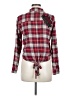 Zara Basic Plaid Red Long Sleeve Button-Down Shirt Size M - photo 2