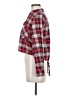 Zara Basic Plaid Red Long Sleeve Button-Down Shirt Size M - photo 5