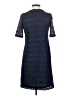 Studio One Chevron-herringbone Blue Casual Dress Size 4 - photo 2