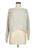 Express Outlet 100% Acrylic Metallic Silver Pullover Sweater Size M - photo 1