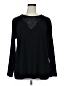 Dennis by Dennis Basso Black Long Sleeve Top Size XL - photo 1