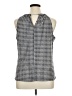 MICHAEL Michael Kors Houndstooth Gray Sleeveless Blouse Size XL - photo 2