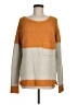 Cozy Casuals Color Block Orange Pullover Sweater Size M - photo 1