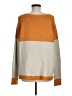 Cozy Casuals Color Block Orange Pullover Sweater Size M - photo 2