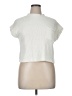 Anrabess 100% Rayon Ivory Short Sleeve Top Size XL (estimated) - photo 1