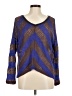 Splendid Chevron-herringbone Blue Pullover Sweater Size M - photo 1